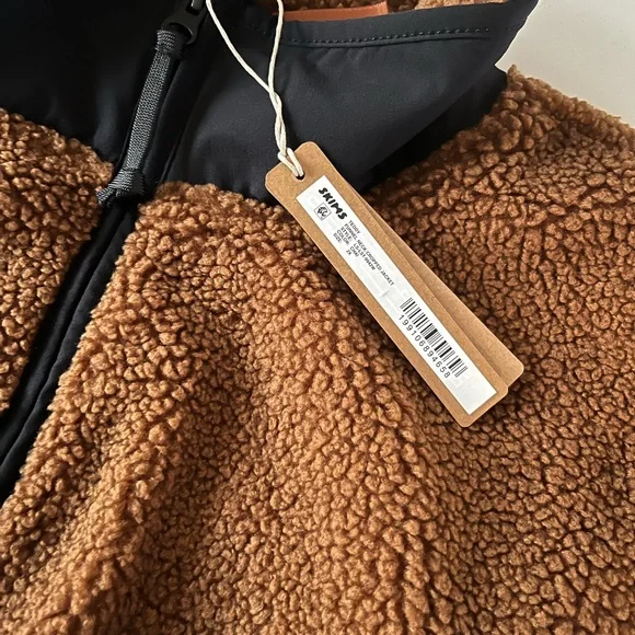 SKIMS Teddy Funnel Neck Cropped Jacket - Picture 2 of 4